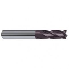 11mm Dia. x 83mm Overall Length 4-Flute Square End Solid Carbide SE End Mill-Round Shank-Center Cut-Firex - USA Tool & Supply