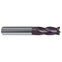 11mm Dia. x 83mm Overall Length 4-Flute Square End Solid Carbide SE End Mill-Round Shank-Center Cut-Firex - USA Tool & Supply