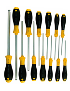 13 Piece - .050 - 3/8 - Ball End Hex Screwdriver MagicRing® Screw Holding SoftFinish® Cushion Grip Set - USA Tool & Supply