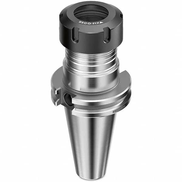 Collet Chuck: 1 to 13 mm Capacity, ER Collet, Taper Shank 6″ Projection, 0.0001″ TIR, Balanced to 25,000 RPM, Through Coolant