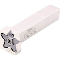 Iscar - External Thread, 0.256" Max Depth of Cut, 0.5mm Min Groove Width, 5-1/2" OAL, Right Hand Indexable Grooving Cutoff Toolholder - 1" Shank Height x 1" Shank Width, PENTA 24.. Insert Style, PCHP Toolholder Style, Series PentaCut - USA Tool & Supply