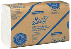 Scott - 1 Ply White Multi-Fold Paper Towels - 8" Wide - USA Tool & Supply