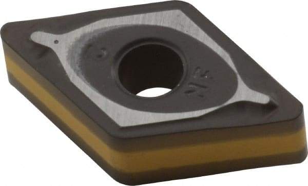 Iscar - DNMG332 NF Grade IC8250 Carbide Turning Insert - TiCN/Al2O3/TiN Finish, 55° Diamond, 3/8" Inscr Circle, 3/16" Thick, 1/32" Corner Radius - USA Tool & Supply