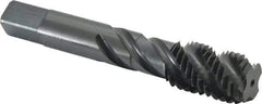 Kennametal - 3/4-10 UNC 4 Flute Bottoming Spiral Flute Tap - Vanadium High Speed Steel, Oxide Finish, 4-1/4" OAL, Right Hand Flute, Right Hand Thread, H3 - USA Tool & Supply