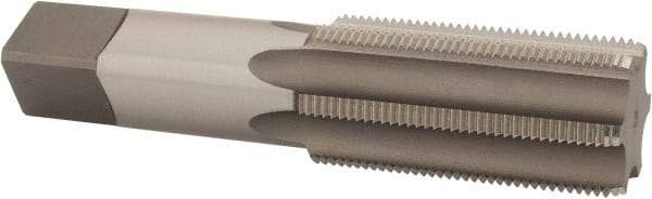 Kennametal - 1-1/2 - 12 UNF 3B 6 Flute Bright Finish High Speed Steel Straight Flute Standard Hand Tap - Bottoming, Right Hand Thread, 6.38" OAL, 3" Thread Length, H4 Limit, Oversize - USA Tool & Supply