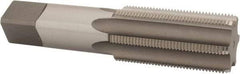 Kennametal - 1-1/2 - 12 UNF 3B 6 Flute Bright Finish High Speed Steel Straight Flute Standard Hand Tap - Bottoming, Right Hand Thread, 6.38" OAL, 3" Thread Length, H4 Limit, Oversize - USA Tool & Supply
