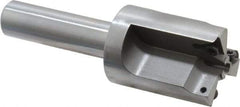 Everede Tool - 1-1/8 Inch Diameter, Interchangeable Pilot, Straight 1/2 Inch Shank Diameter, 3 Insert, Indexable Counterbore - 3.2 Inch Overall Length, TPGH 215 Insert, 3/16 Inch Pilot Hole Diameter Compatibility - USA Tool & Supply