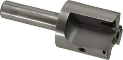 Everede Tool - 1-3/8 Inch Diameter, Interchangeable Pilot, Straight 1/2 Inch Shank Diameter, 3 Insert, Indexable Counterbore - 3.2 Inch Overall Length, TPGH 215 Insert, 5/16 Inch Pilot Hole Diameter Compatibility - USA Tool & Supply