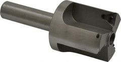 Everede Tool - 1-7/16 Inch Diameter, Interchangeable Pilot, Straight 1/2 Inch Shank Diameter, 3 Insert, Indexable Counterbore - 3.2 Inch Overall Length, TPGH 215 Insert, 5/16 Inch Pilot Hole Diameter Compatibility - USA Tool & Supply
