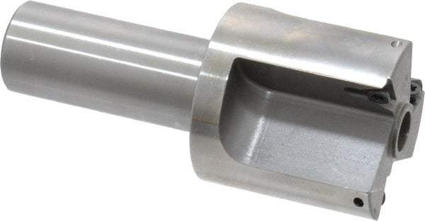 Everede Tool - 1-1/2 Inch Diameter, Interchangeable Pilot, Straight 3/4 Inch Shank Diameter, 3 Insert, Indexable Counterbore - 3.2 Inch Overall Length, TPGH 215 Insert, 5/16 Inch Pilot Hole Diameter Compatibility - USA Tool & Supply