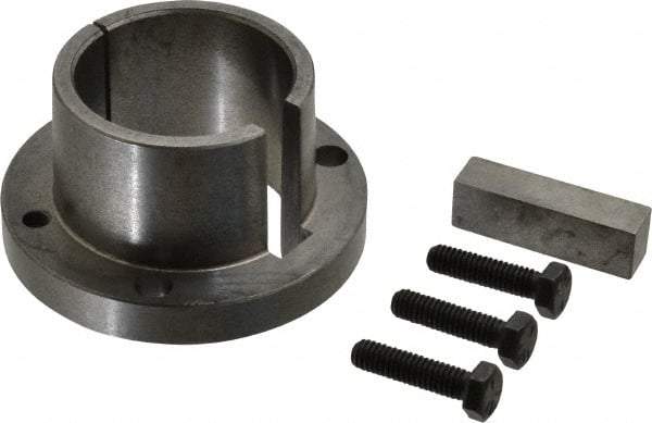 Browning - 2-1/8" Bore, 1/2" Wide Keyway, 1/4" Deep Keyway, B Sprocket Bushing - 2.557 to 2-5/8" Outside Diam, For Use with B5V Sheaves - USA Tool & Supply