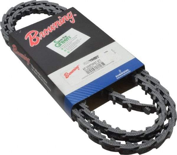 Browning - Section A, 1/2" Wide, 60" Outside Length, Adjustable Replacement Belt - Urethane, Griptwist, No. AP - USA Tool & Supply