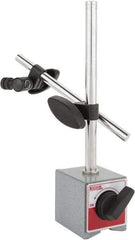 SPI - 175 Lb Magnetic Force, Indicator Positioner & Holder with Base - Post & Rod, Rectangular Base, 2-1/8" Base Height, 2-1/4" Base Length, 2" Base Width - USA Tool & Supply