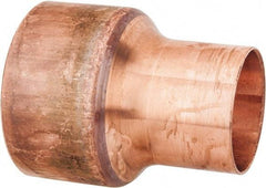 Mueller Industries - 3 x 2" Wrot Copper Pipe Reducer Coupling - C x C, Solder Joint - USA Tool & Supply