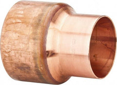Mueller Industries - 4 x 3" Wrot Copper Pipe Reducer Coupling - C x C, Solder Joint - USA Tool & Supply