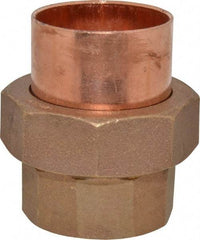 Mueller Industries - 2" Wrot Copper Pipe Union - C x C, Solder Joint - USA Tool & Supply