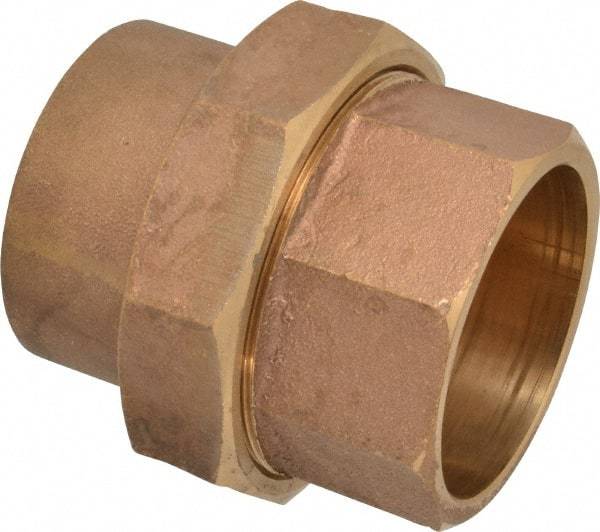 Mueller Industries - 3" Wrot Copper Pipe Union - C x C, Solder Joint - USA Tool & Supply