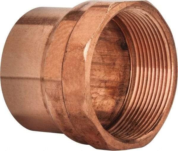 Mueller Industries - 3" Wrot Copper Pipe Adapter - C x F, Solder Joint - USA Tool & Supply
