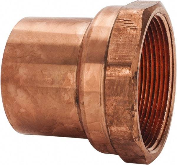 Mueller Industries - 2" Wrot Copper Pipe Adapter - FTG x F, Solder Joint - USA Tool & Supply