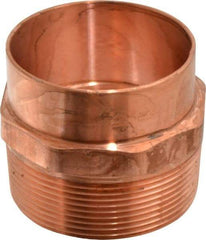 Mueller Industries - 3" Wrot Copper Pipe Adapter - C X M, Solder Joint - USA Tool & Supply