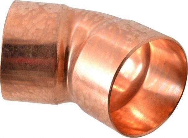 Mueller Industries - 3" Wrot Copper Pipe 45° Elbow - C x C, Solder Joint - USA Tool & Supply