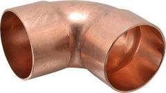 Mueller Industries - 2-1/2" Wrot Copper Pipe 90° Elbow - C x C, Solder Joint - USA Tool & Supply
