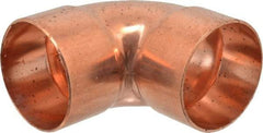 Mueller Industries - 3" Wrot Copper Pipe 90° Elbow - C x C, Solder Joint - USA Tool & Supply