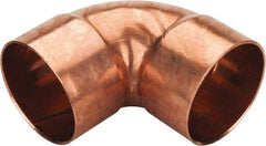 Mueller Industries - 4" Wrot Copper Pipe 90° Elbow - C x C, Solder Joint - USA Tool & Supply