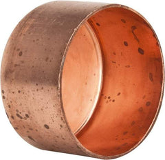 Mueller Industries - 4" Wrot Copper Pipe Tube Cap - C, Solder Joint - USA Tool & Supply