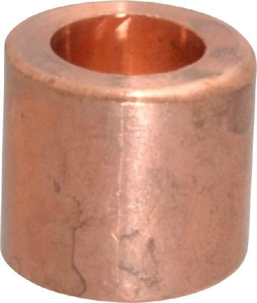 Mueller Industries - 1/2 x 1/4" Wrot Copper Pipe Flush Bushing - FTG x C, Solder Joint - USA Tool & Supply