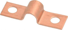 Mueller Industries - 1/4 Pipe, Copper, Pipe or Tube Strap - 2 Mounting Holes - USA Tool & Supply