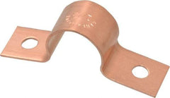 Mueller Industries - 1/2 Pipe, Copper, Pipe or Tube Strap - 2 Mounting Holes - USA Tool & Supply