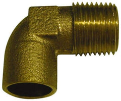 Mueller Industries - 3/4" Cast Copper Pipe 90° Elbow - C X M, Solder Joint - USA Tool & Supply