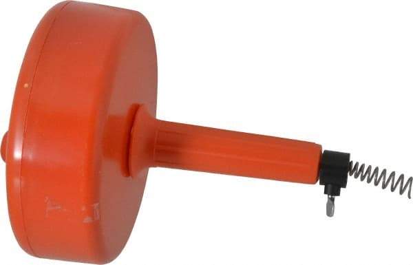 General Pipe Cleaners - For 1-1/4 to 2 Inch Pipe, 25 Foot Cable Length, Handheld, Manual and Hand Drain Cleaner - Plastic Drum - USA Tool & Supply