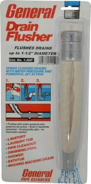 General Pipe Cleaners - Water-Pressure Flush Bags For Maximum Pipe Size: 1-1/2 (Inch) Material: Canvas - USA Tool & Supply