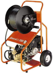 General Pipe Cleaners - Gas Jet Battery Drain Cleaning Machine - For 3" to 8" Pipe, 200' Cable - USA Tool & Supply