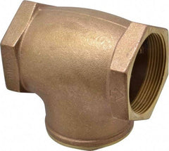 Legend Valve - 3" Brass Check Valve - Inline, FNPT x FNPT, 200 WOG - USA Tool & Supply