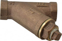Legend Valve - 1/4" Pipe, FNPT Ends, Bronze Y-Strainer - 300 psi WOG Rating, 150 psi WSP Rating - USA Tool & Supply