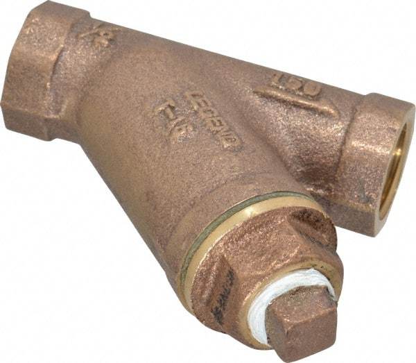 Legend Valve - 1/2" Pipe, FNPT Ends, Bronze Y-Strainer - 300 psi WOG Rating, 150 psi WSP Rating - USA Tool & Supply