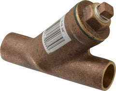 Legend Valve - 3/4" Pipe, Solder Ends, Bronze Y-Strainer - 300 psi WOG Rating, 150 psi WSP Rating - USA Tool & Supply