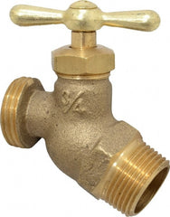 Legend Valve - 3/4" Pipe, 125 psi WOG Rating, Brass Hose Bibb, Stop Valve - USA Tool & Supply