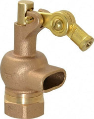 Legend Valve - 1" Pipe, Bronze, Mechanical Float Valve - 125 psi, NPTF x Plain End Connections - USA Tool & Supply