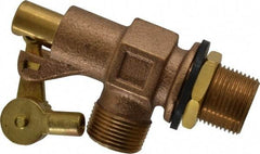 Legend Valve - 3/4" Pipe, Bronze, Mechanical Float Valve - 125 psi, MPT x MPT End Connections - USA Tool & Supply