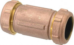 Legend Valve - 1-1/4" Pipe, 1-1/2" Copper Tube, Brass Compression Pipe Coupling - 125 psi WOG Rating - USA Tool & Supply