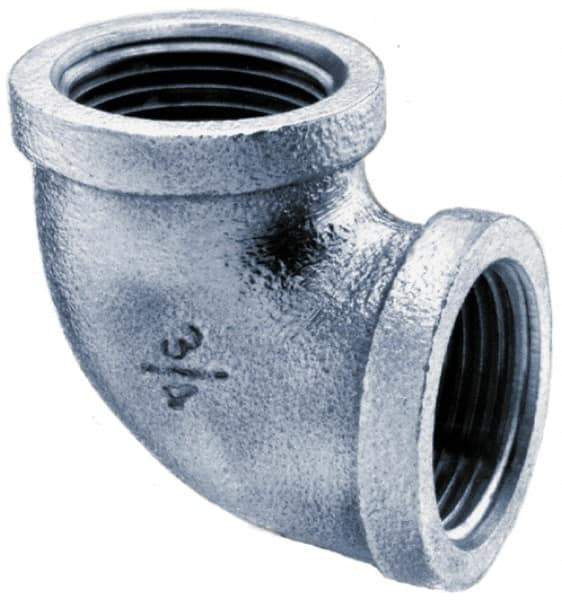 Merit Brass - 4" Grade 304 Stainless Steel Pipe 90° Elbow - FNPT x FNPT End Connections, 150 psi - USA Tool & Supply