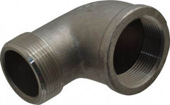 Merit Brass - 1-1/2" Grade 304 Stainless Steel Pipe 90° Street Elbow - FNPT x MNPT End Connections, 150 psi - USA Tool & Supply