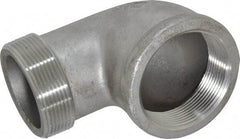Merit Brass - 2" Grade 304 Stainless Steel Pipe 90° Street Elbow - FNPT x MNPT End Connections, 150 psi - USA Tool & Supply