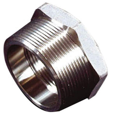 Merit Brass - 4 x 2" Grade 316 Stainless Steel Pipe Hex Bushing - MNPT x FNPT End Connections, 150 psi - USA Tool & Supply