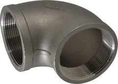 Merit Brass - 2" Grade 316 Stainless Steel Pipe 90° Elbow - FNPT x FNPT End Connections, 150 psi - USA Tool & Supply