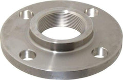 Merit Brass - 2" Pipe, 6" OD, Stainless Steel, Threaded Pipe Flange - 4-3/4" Across Bolt Hole Centers, 3/4" Bolt Hole, 150 psi, Grade 316 - USA Tool & Supply